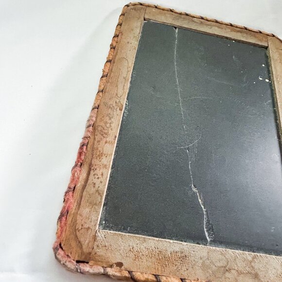 Antique Double Hinged 2 Sided Writing Slate with Wood Frame 1800's - Picture 5 of 12